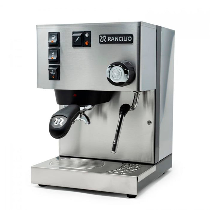 Rancilio Silvia Espresso Machine, Rocky SS Coffee Grinder with Doser and Base Set