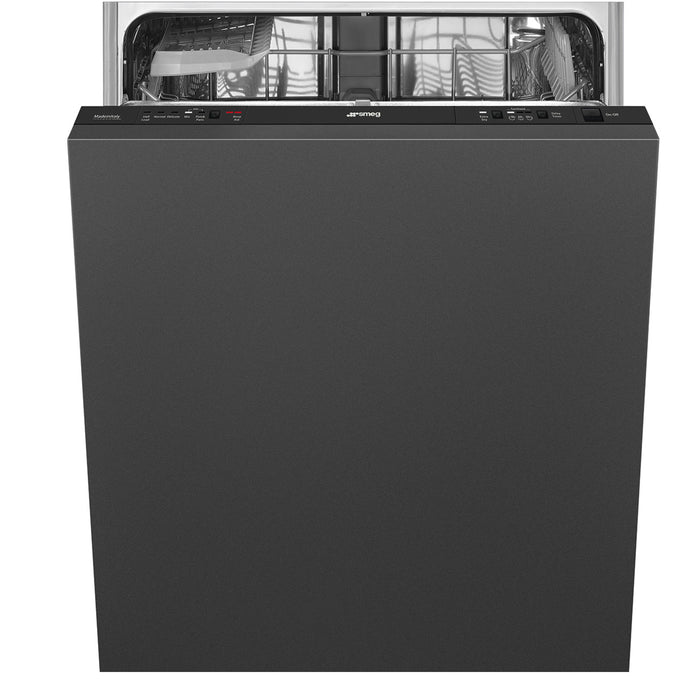 Smeg Fully Integrated Built-In Panel Ready Black Dishwasher with 13 Place Settings, ADA Compliant, 24-Inches