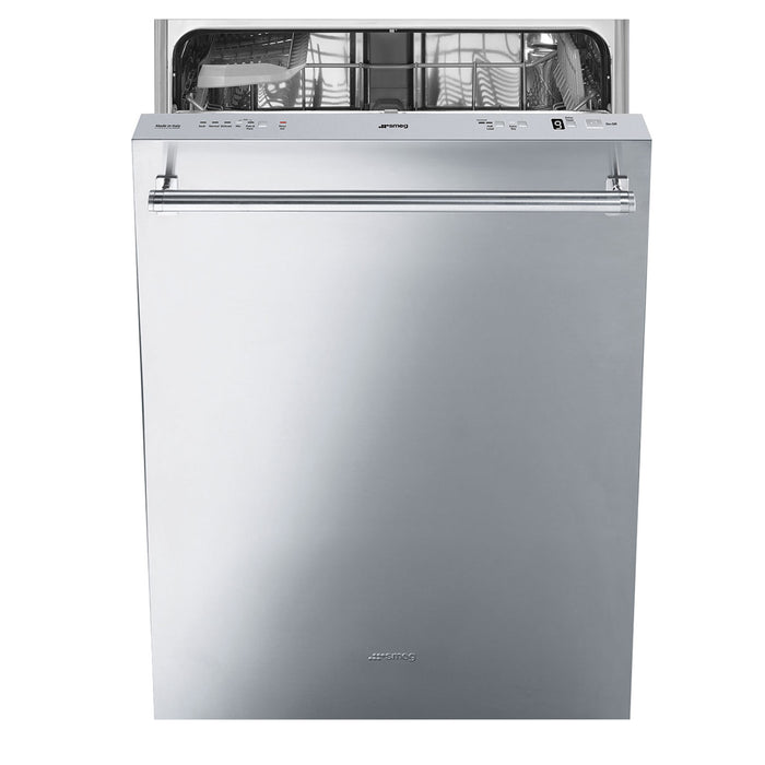 Smeg Fully Integrated Built-In Stainless Steel Dishwasher with 13 Place Settings, 24-Inches