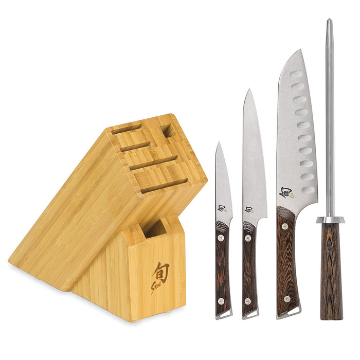 Shun Kanso 5-Piece Knife Block Set