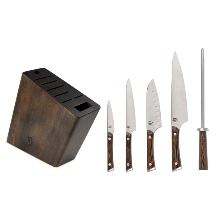 Shun Kanso 6-Piece Knife Block Set