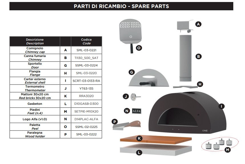 Alfa Forni Copper One Wood-Powered Pizza Oven