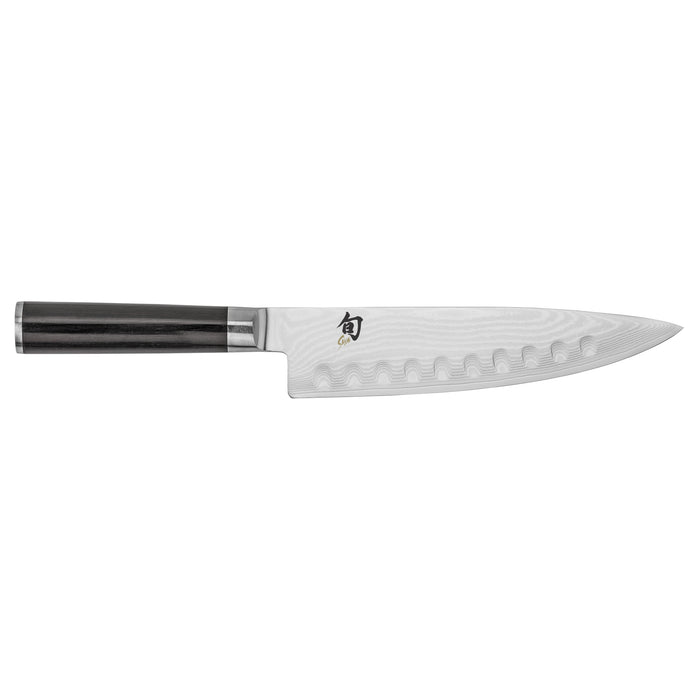 Shun Classic Damascus Steel Hollow Ground Chef's Knife, 8-Inches