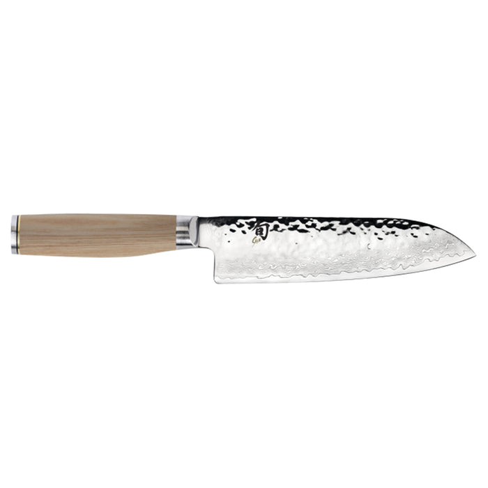 Shun Premier Blonde Damascus Steel Santoku Knife, 7-Inches
