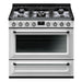 Smeg Victoria Aesthetic Free-Standing Dual-Fuel Range White, 36-Inches - LaCuisineStore