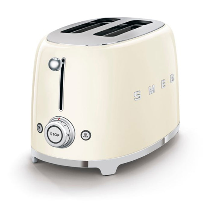 Smeg 50's Retro Style Aesthetic 2x2 Slice Cream Toaster