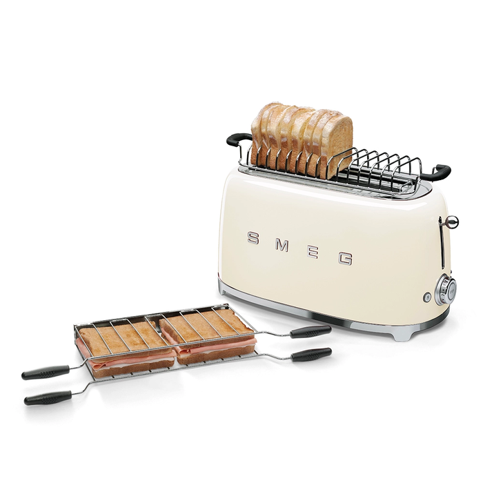 Smeg 50's Retro Style Aesthetic 4x2 Slice Cream Toaster