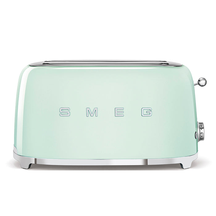 Smeg 50's Retro Style Aesthetic 4x2 Slice Pastel Green Toaster