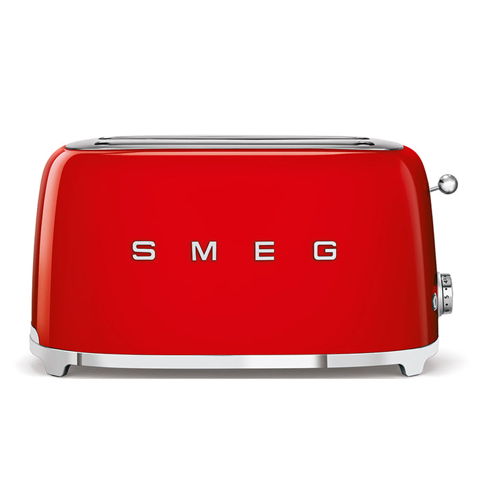 Smeg 50's Retro Style Aesthetic 4x2 Slice Red Toaster