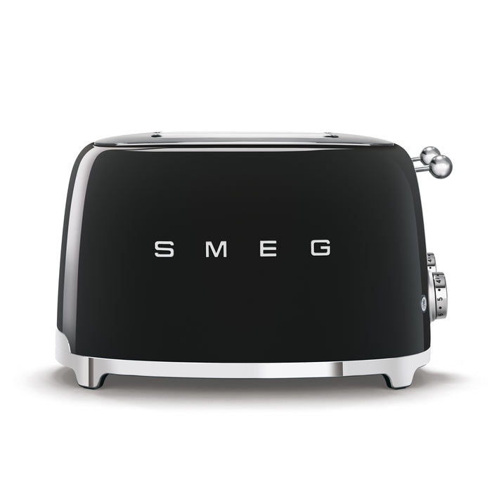 Smeg 50's Retro Style Aesthetic 4x4 Slice Black Toaster