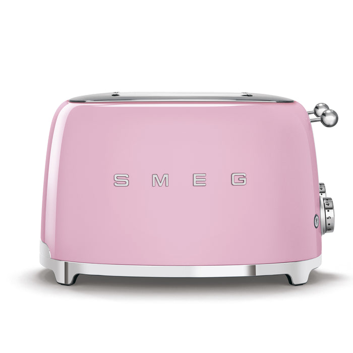 Smeg 50's Retro Style Aesthetic 4x4 Slice Pink Toaster