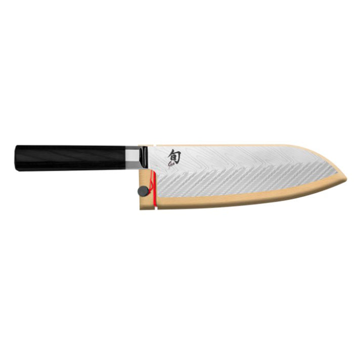 Shun Dual Core High Carbon Stainless Steel Santoku Knife, 7-Inches