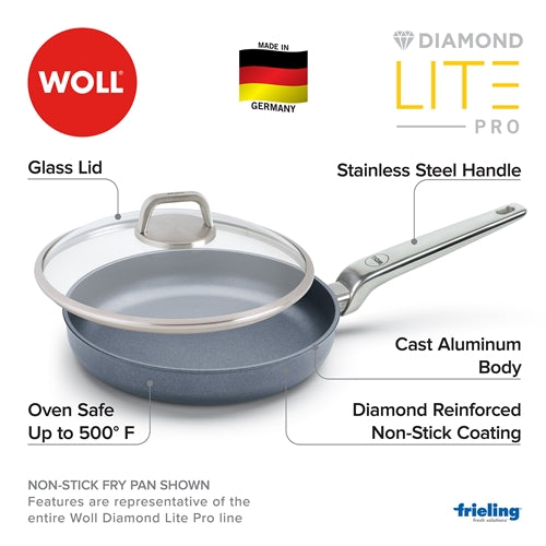 Woll Diamond Lite Pro Fry Pan with Lid, 11-Inches